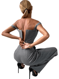 Thumbnail for Fish Bone Top Blazer Pants Sets 3 Pieces For Women Solid One Button Jacket Crop Tops High Waist Pocket Pants Lady Office Set, Drestiny, Pant Sets, Pant Suits, Sets, Blazers, Jackets, Crop Tops, 3 Piece Grey Suit for Women, 3 Piece Pink Suit for Women, Dress Pants, Casual Pants, Pantsuits, S, M, L, United States, Australia, New Zealand, United Kingdom, Sleeveless, Long Sleeve, Grey, Pink, shopdrestiny.com