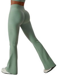 Thumbnail for Flare Leg Yoga Pants Women's High Waist Wide Leg Pants -, Pants , Drestiny , 10, 12, 14, 8, Australia, Black, Blue, Casual Pants, Green, L, Light Blue, M, New Zealand, Olive Green, S, Sky Blue, United Kingdom, United States, White, XL , Drestiny , www.shopdrestiny.com