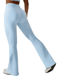 Thumbnail for Flare Leg Yoga Pants Women's High Waist Wide Leg Pants -, Pants , Drestiny , 10, 12, 14, 8, Australia, Black, Blue, Casual Pants, Green, L, Light Blue, M, New Zealand, Olive Green, S, Sky Blue, United Kingdom, United States, White, XL , Drestiny , www.shopdrestiny.com