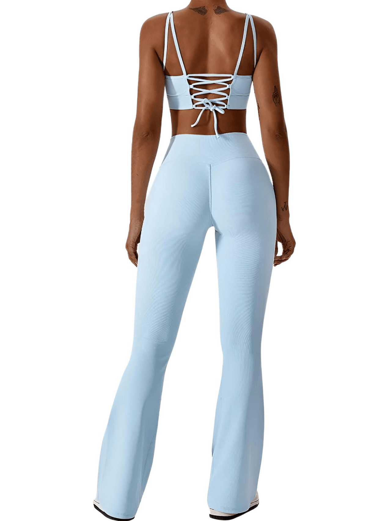 Flare Leg Yoga Pants Women's High Waist Wide Leg Pants -, Pants , Drestiny , 10, 12, 14, 8, Australia, Black, Blue, Casual Pants, Green, L, Light Blue, M, New Zealand, Olive Green, S, Sky Blue, United Kingdom, United States, White, XL , Drestiny , www.shopdrestiny.com