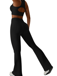 Thumbnail for Flare Leg Yoga Pants Women's High Waist Wide Leg Pants -, Pants , Drestiny , 10, 12, 14, 8, Australia, Black, Blue, Casual Pants, Green, L, Light Blue, M, New Zealand, Olive Green, S, Sky Blue, United Kingdom, United States, White, XL , Drestiny , www.shopdrestiny.com