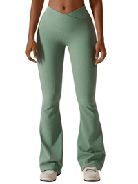 Thumbnail for Flare Leg Yoga Pants Women's High Waist Wide Leg Pants -, Pants , Drestiny , 10, 12, 14, 8, Australia, Black, Blue, Casual Pants, Green, L, Light Blue, M, New Zealand, Olive Green, S, Sky Blue, United Kingdom, United States, White, XL , Drestiny , www.shopdrestiny.com