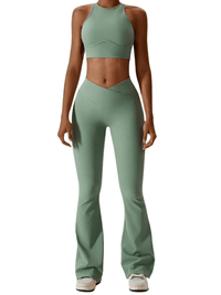 Thumbnail for Flare Leg Yoga Pants Women's High Waist Wide Leg Pants -, Pants , Drestiny , 10, 12, 14, 8, Australia, Black, Blue, Casual Pants, Green, L, Light Blue, M, New Zealand, Olive Green, S, Sky Blue, United Kingdom, United States, White, XL , Drestiny , www.shopdrestiny.com