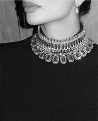 Thumbnail for Flare Sleeve Shining Diamond Neck Long Dress Elegant Woman Black Bandage Evening Party Dress Cocktail Party Outfit, Drestiny, Ankle Length Dresses, Cocktail Dresses, Hollywood Dresses, Long Black Dresses, Maxi Dresses, Black, Silver, Diamond Dresses, Long Sleeves, Long Sleeve Dresses, United States, Canada, Australia, New Zealand, United Kingdom, XS, S, M, L, XL, shopdrestiny.com