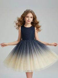 Thumbnail for Flower Girl's Trailing Sequin Dress Baby Wedding Christmas Party Dress Teenager Children Kids Elegant Dress for 3-15Years