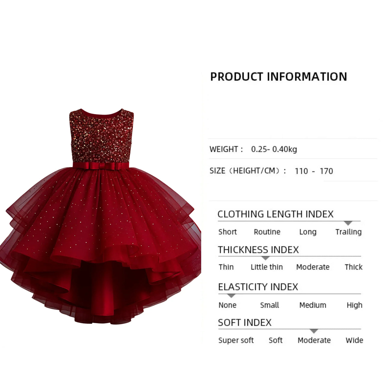 Flower Girl's Trailing Sequin Dress Baby Wedding Christmas Party Trailing Dress Teenager Children Kids Elegant Dress for 3-15Years, Drestiny, Dresses, Midi Dresses, Sleeveless, United States, USA, Canada, Australia, New Zealand, United Kingdom, UK, 3-4T, 5T, 6-7T, 8Y, 9-10Y, 11-12Y, 13-14Y, Gold, Wine Red, Sky Blue, Purple, Pink, White, Navy, girls' flower girl dresses, girls' formal trailing dresses, shopdrestiny.com