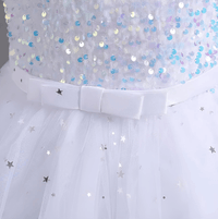 Thumbnail for Flower Girl's Trailing Sequin Dress Baby Wedding Christmas Party Trailing Dress Teenager Children Kids Elegant Dress for 3-15Years, Drestiny, Dresses, Midi Dresses, Sleeveless, United States, USA, Canada, Australia, New Zealand, United Kingdom, UK, 3-4T, 5T, 6-7T, 8Y, 9-10Y, 11-12Y, 13-14Y, Gold, Wine Red, Sky Blue, Purple, Pink, White, Navy, girls' flower girl dresses, girls' formal trailing dresses, shopdrestiny.com