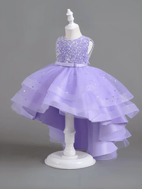 Thumbnail for Flower Girl's Trailing Sequin Dress Baby Wedding Christmas Party Trailing Dress Teenager Children Kids Elegant Dress for 3-15Years, Drestiny, Dresses, Midi Dresses, Sleeveless, United States, USA, Canada, Australia, New Zealand, United Kingdom, UK, 3-4T, 5T, 6-7T, 8Y, 9-10Y, 11-12Y, 13-14Y, Gold, Wine Red, Sky Blue, Purple, Pink, White, Navy, girls' flower girl dresses, girls' formal trailing dresses, shopdrestiny.com