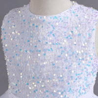 Thumbnail for Flower Girl's Trailing Sequin Dress Baby Wedding Christmas Party Trailing Dress Teenager Children Kids Elegant Dress for 3-15Years, Drestiny, Dresses, Midi Dresses, Sleeveless, United States, USA, Canada, Australia, New Zealand, United Kingdom, UK, 3-4T, 5T, 6-7T, 8Y, 9-10Y, 11-12Y, 13-14Y, Gold, Wine Red, Sky Blue, Purple, Pink, White, Navy, girls' flower girl dresses, girls' formal trailing dresses, shopdrestiny.com