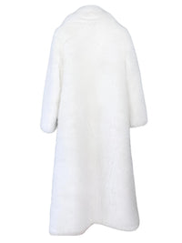 Thumbnail for Fluffy Super Long Fur Coats Women's Jacket Winter Lapel Thick Faux Fur Coats Jacket for Women Outerwear, Drestiny, Extra long faux fur coat, Long faux fur coat women, oversized faux fur coat, Maxi faux fur coat, Luxury faux fur coat long, S, M, L, XL, 2, 4, 6, 8, 10, 12, United States, USA, Canada, Australia, New Zealand, Coats, United Kingdom, UK, Fuchsia, White, Black, Red, Royal Blue, shopdrestiny.com