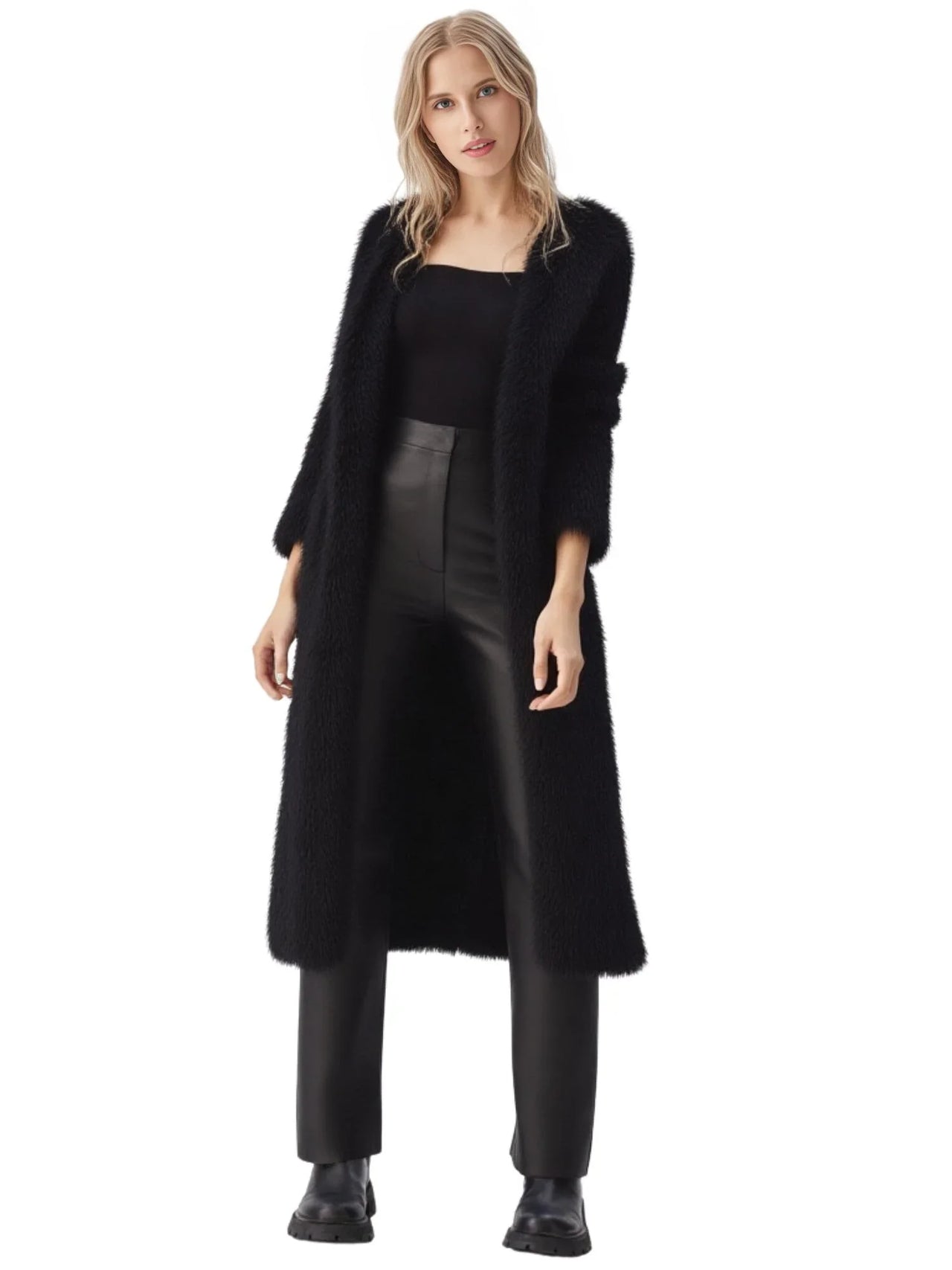 Fluffy Super Long Fur Coats Women's Jacket Winter Lapel Thick Faux Fur Coats Jacket for Women Outerwear, Drestiny, Extra long faux fur coat, Long faux fur coat women, oversized faux fur coat, Maxi faux fur coat, Luxury faux fur coat long, S, M, L, XL, 2, 4, 6, 8, 10, 12, United States, USA, Canada, Australia, New Zealand, Coats, United Kingdom, UK, Fuchsia, White, Black, Red, Royal Blue, shopdrestiny.com