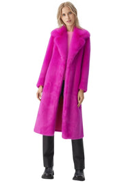 Thumbnail for Fluffy Super Long Fur Coats Women's Jacket Winter Lapel Thick Faux Fur Coats Jacket for Women Outerwear, Drestiny, Extra long faux fur coat, Long faux fur coat women, oversized faux fur coat, Maxi faux fur coat, Luxury faux fur coat long, S, M, L, XL, 2, 4, 6, 8, 10, 12, United States, USA, Canada, Australia, New Zealand, Coats, United Kingdom, UK, Fuchsia, White, Black, Red, Royal Blue, shopdrestiny.com