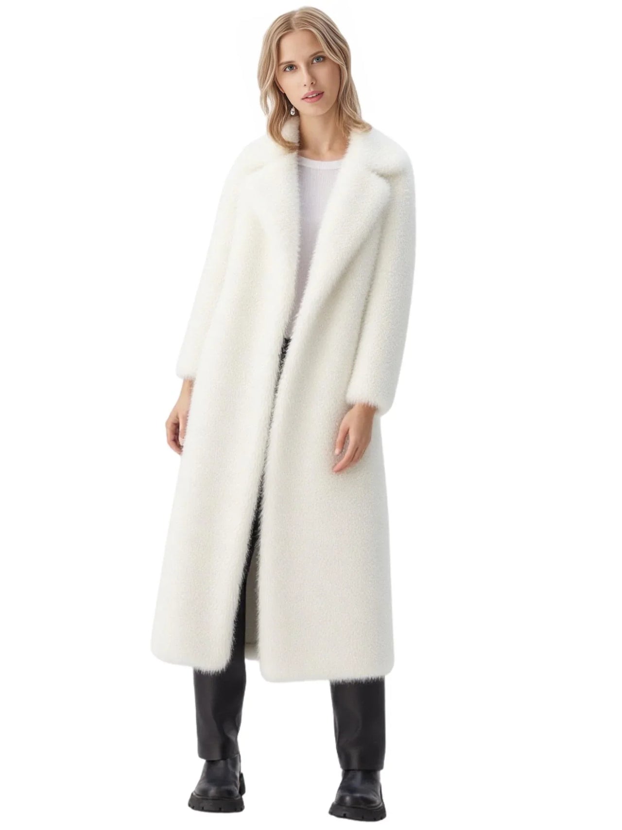 Fluffy Super Long Fur Coats Women's Jacket Winter Lapel Thick Faux Fur Coats Jacket for Women Outerwear, Drestiny, Extra long faux fur coat, Long faux fur coat women, oversized faux fur coat, Maxi faux fur coat, Luxury faux fur coat long, S, M, L, XL, 2, 4, 6, 8, 10, 12, United States, USA, Canada, Australia, New Zealand, Coats, United Kingdom, UK, Fuchsia, White, Black, Red, Royal Blue, shopdrestiny.com