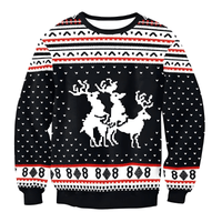 Thumbnail for Funny Ugly Christmas Sweaters Jumpers Holiday Party Xmas Sweatshirts, Drestiny, Sweaters, Pullovers, Sweatshirts, Long Sleeves, Green, Red, Black, Yellow, Gold, United States, Australia, New Zealand, United Kingdom, S, M,L, XL, shopdrestiny.com