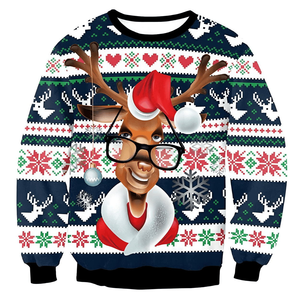 Funny Ugly Christmas Sweaters Jumpers Holiday Party Xmas Sweatshirts, Drestiny, Sweaters, Pullovers, Sweatshirts, Long Sleeves, Green, Red, Black, Yellow, Gold, United States, Australia, New Zealand, United Kingdom, S, M,L, XL, shopdrestiny.com