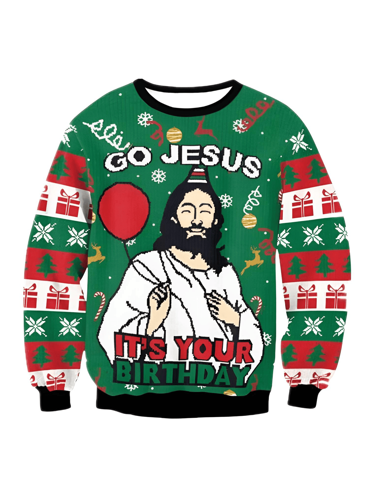 Funny Ugly Christmas Sweaters Jumpers Holiday Party Xmas Sweatshirts, Drestiny, Sweaters, Pullovers, Sweatshirts, Long Sleeves, Green, Red, Black, Yellow, Gold, United States, Australia, New Zealand, United Kingdom, S, M,L, XL, shopdrestiny.com