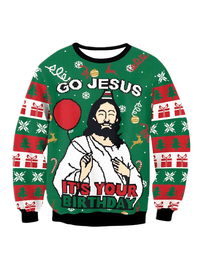 Thumbnail for Funny Ugly Christmas Sweaters Jumpers Holiday Party Xmas Sweatshirts, Drestiny, Sweaters, Pullovers, Sweatshirts, Long Sleeves, Green, Red, Black, Yellow, Gold, United States, Australia, New Zealand, United Kingdom, S, M,L, XL, shopdrestiny.com