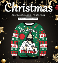 Thumbnail for Funny Ugly Christmas Sweaters Jumpers Holiday Party Xmas Sweatshirts, Drestiny, Sweaters, Pullovers, Sweatshirts, Long Sleeves, Green, Red, Black, Yellow, Gold, United States, Australia, New Zealand, United Kingdom, S, M,L, XL, shopdrestiny.com
