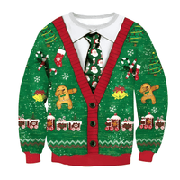 Thumbnail for Funny Ugly Christmas Sweaters Jumpers Holiday Party Xmas Sweatshirts, Drestiny, Sweaters, Pullovers, Sweatshirts, Long Sleeves, Green, Red, Black, Yellow, Gold, United States, Australia, New Zealand, United Kingdom, S, M,L, XL, shopdrestiny.com
