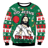 Thumbnail for Funny Ugly Christmas Sweaters Jumpers Holiday Party Xmas Sweatshirts, Drestiny, Sweaters, Pullovers, Sweatshirts, Long Sleeves, Green, Red, Black, Yellow, Gold, United States, Australia, New Zealand, United Kingdom, S, M,L, XL, shopdrestiny.com