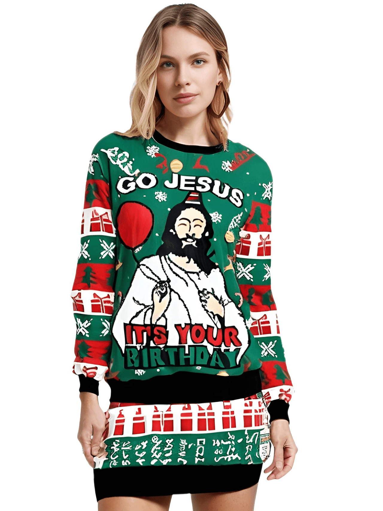 Funny Ugly Christmas Sweaters Jumpers Holiday Party Xmas Sweatshirts, Drestiny, Sweaters, Pullovers, Sweatshirts, Long Sleeves, Green, Red, Black, Yellow, Gold, United States, Australia, New Zealand, United Kingdom, S, M,L, XL, shopdrestiny.com