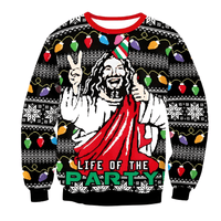 Thumbnail for Funny Ugly Christmas Sweaters Jumpers Holiday Party Xmas Sweatshirts, Drestiny, Sweaters, Pullovers, Sweatshirts, Long Sleeves, Green, Red, Black, Yellow, Gold, United States, Australia, New Zealand, United Kingdom, S, M,L, XL, shopdrestiny.com