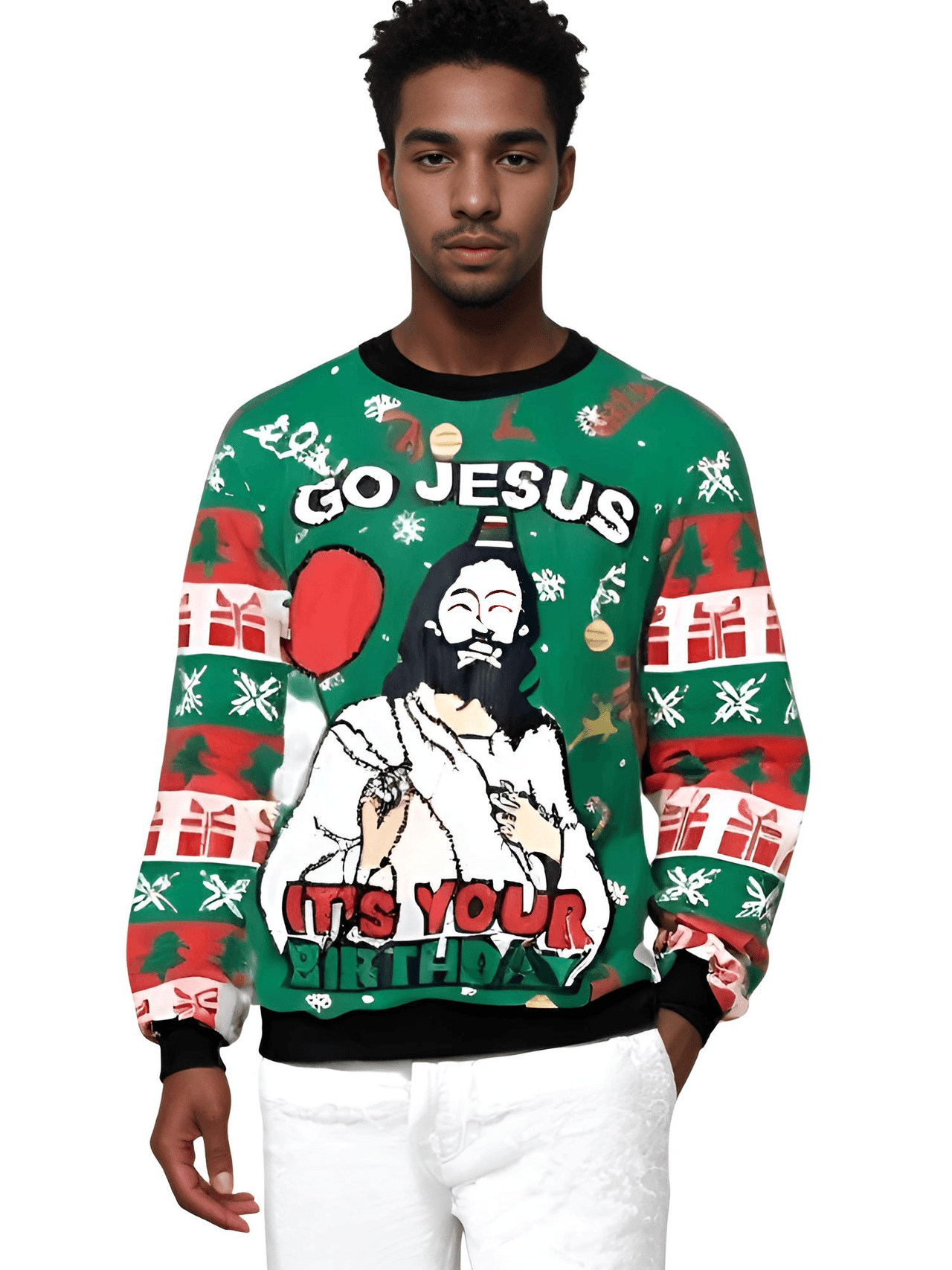 Funny Ugly Christmas Sweaters Jumpers Holiday Party Xmas Sweatshirts, Drestiny, Sweaters, Pullovers, Sweatshirts, Long Sleeves, Green, Red, Black, Yellow, Gold, United States, Australia, New Zealand, United Kingdom, S, M,L, XL, shopdrestiny.com