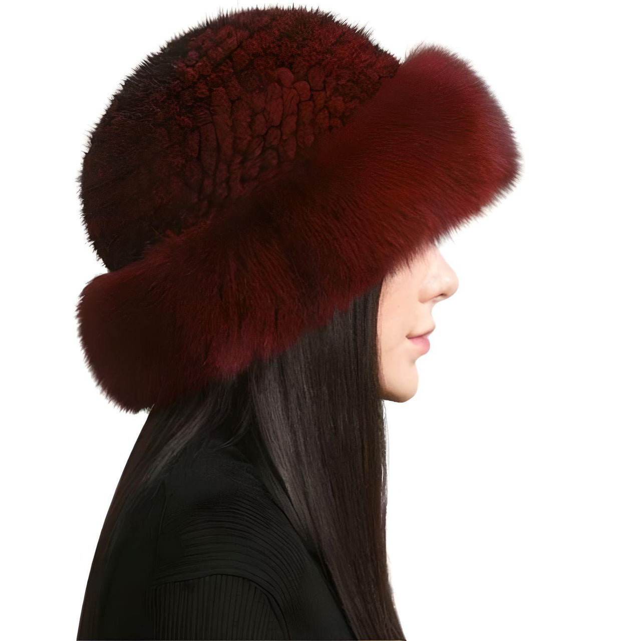 Genuine Real Natural Knitted Mink Fur Hat Cap Luxury Women's Knit Fashion Winter Headwear Warm Real Fox Fur Hats -, Hats , Drestiny , Australia, Black, Brown, Canada, Dark Brown, Grey, Hats, Light Brown, Light Grey, New Zealand, Pink, Silver, Tan, United Kingdom, United States, White, Wine Red , Drestiny , www.shopdrestiny.com