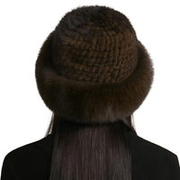 Thumbnail for Genuine Real Natural Knitted Mink Fur Hat Cap Luxury Women's Knit Fashion Winter Headwear Warm Real Fox Fur Hats -, Hats , Drestiny , Australia, Black, Brown, Canada, Dark Brown, Grey, Hats, Light Brown, Light Grey, New Zealand, Pink, Silver, Tan, United Kingdom, United States, White, Wine Red , Drestiny , www.shopdrestiny.com