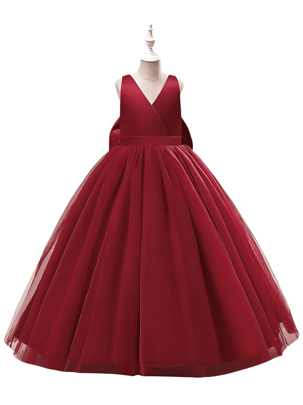 Girl's Long White Dresses For Weddings, Formal Evenings, Birthday Parties or Kid's First Communion -, Dress , Drestiny , 10, 10T, 12, 12T, 2T, 4T, 6T, 8T, Australia, Dark Blue, Dark Pink, Dark Red, Dresses, Girls, New Zealand, Sleeveless, TD, United Kingdom, United States, White , Drestiny , www.shopdrestiny.com