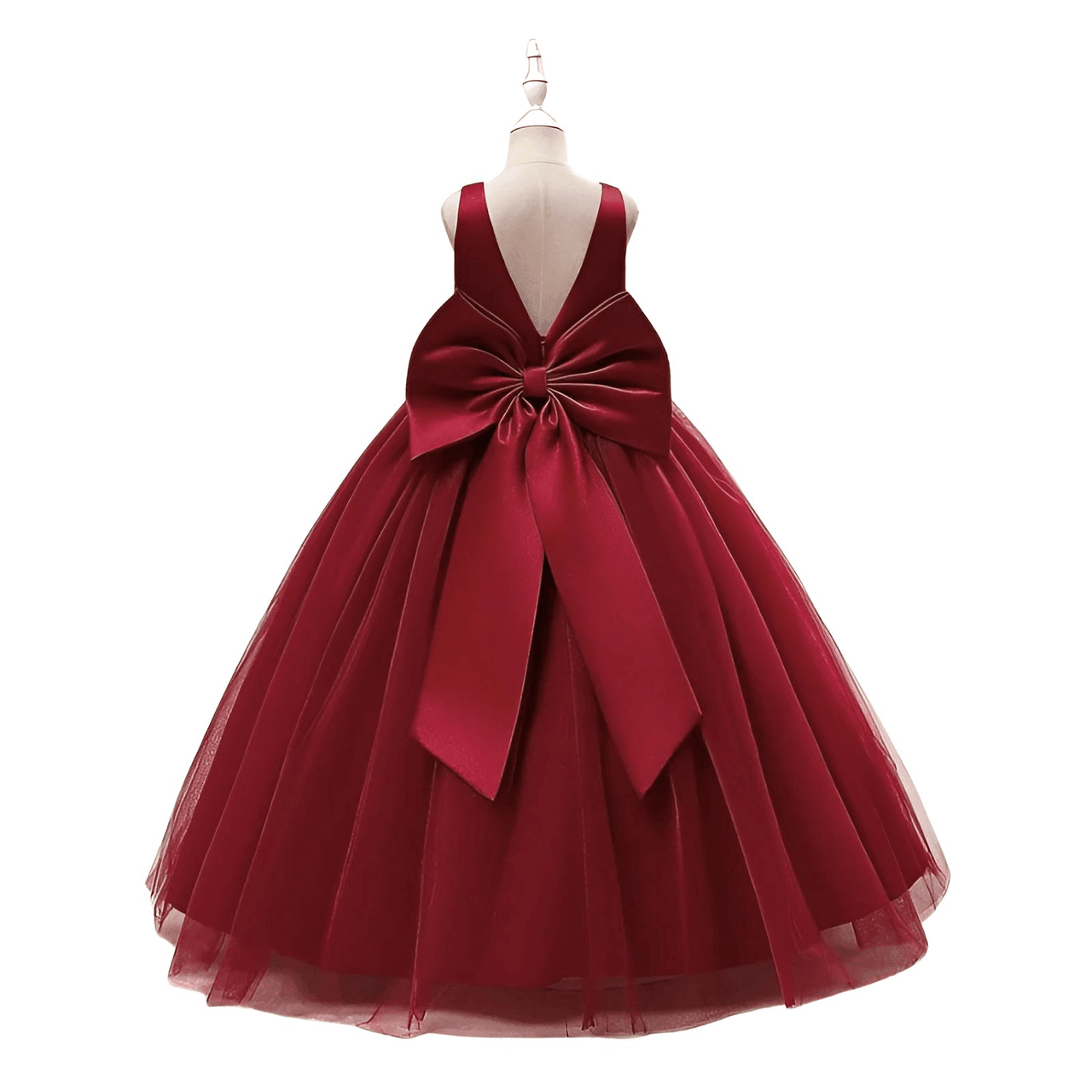 Girl's Long White Dresses For Weddings, Formal Evenings, Birthday Parties or Kid's First Communion -, Dress , Drestiny , 10, 10T, 12, 12T, 2T, 4T, 6T, 8T, Australia, Dark Blue, Dark Pink, Dark Red, Dresses, Girls, New Zealand, Sleeveless, TD, United Kingdom, United States, White , Drestiny , www.shopdrestiny.com