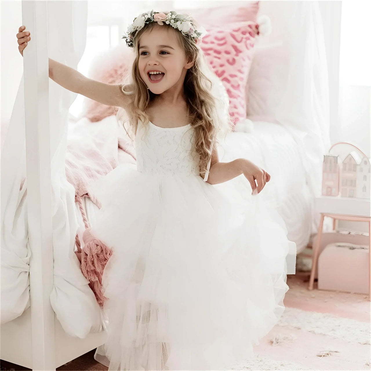 Girl's Sleeveless Strap Dress