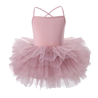Thumbnail for Pink ballet tutu dress with thin straps on a white background