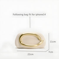 Thumbnail for Gold Closure Box Clutch Bag Women Evening Wedding Party Chic Purse Handbag, Drestiny, Clutches, Purses, United States, USA, Canada, Australia, New Zealand, United Kingdom, UK, Reddish Brown, Gold, Beige, gold handle clutch bag, gold clutch with chain, small gold clutch, shopdrestiny.com