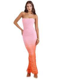 Thumbnail for Strapless Sexy Maxi Dress Women -, Dresses , Drestiny , Ankle Length Dresses, Australia, Canada, L, M, Maxi Dresses, New Zealand, Orange, Pink, S, Sleeveless, Strapless, United Kingdom, United States, XS , Drestiny , www.shopdrestiny.com