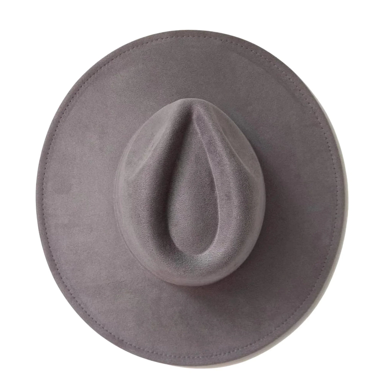 Gray wide brimmed hat - Drestiny