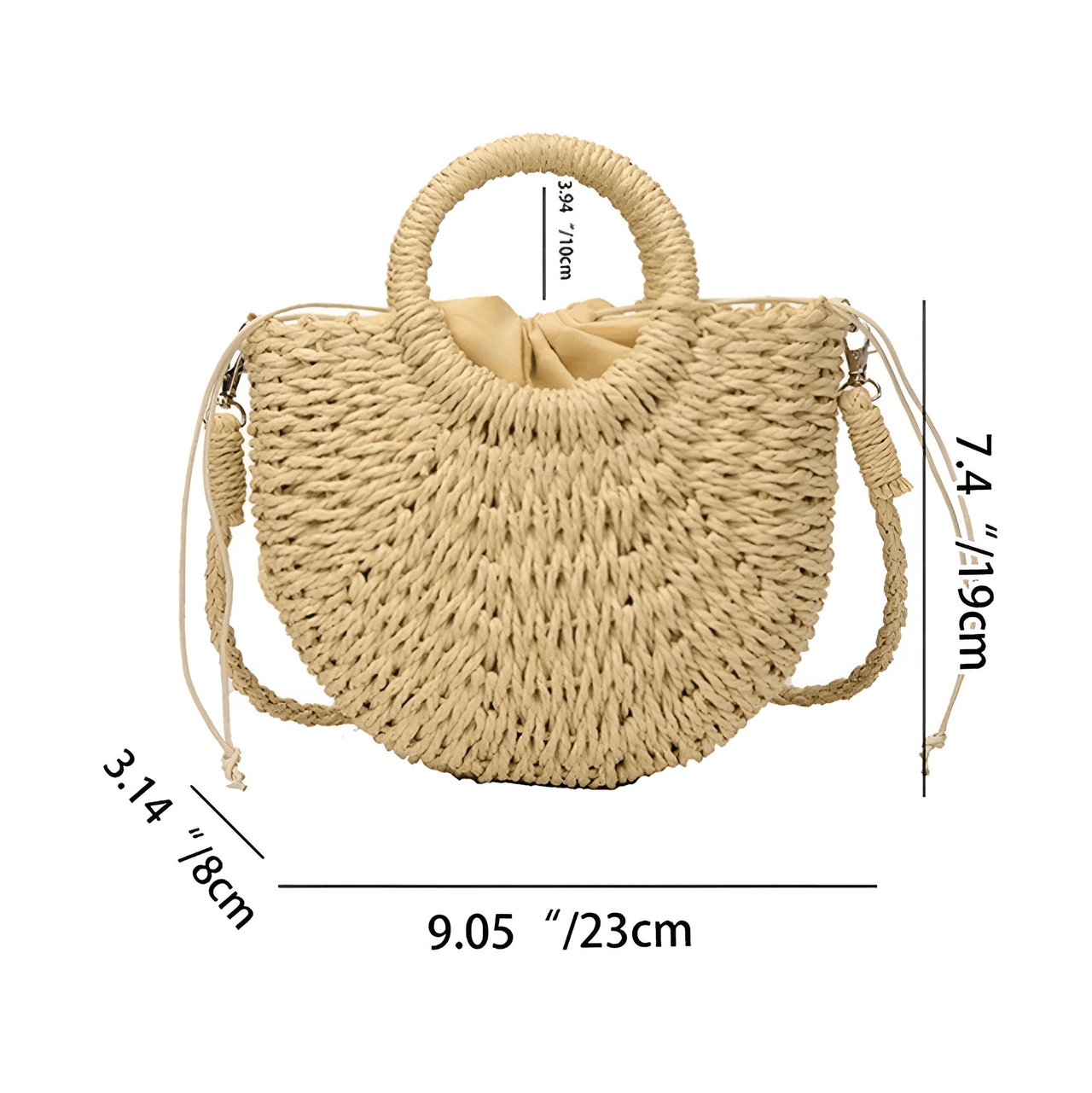 Handwoven Straw Rattan Half-Moon Beach Handbag Large Capacity Women's Summer Hollow Out Crossbody Shoulder Bag, Drestiny, 
Beach Handbags, Beach Bags, Handbags, Purses, Straw bags, crossbody bags, Khaki, Beige, Orange, Black, Hote Pink, United States, Gender_Women, USA, Canada, Australia, New Zealand, United Kingdom, UK, rattan half moon bag, straw half moon bag, wicker half moon beach bag, boho rattan bag, half moon crossbody bag, shopdrestiny.com