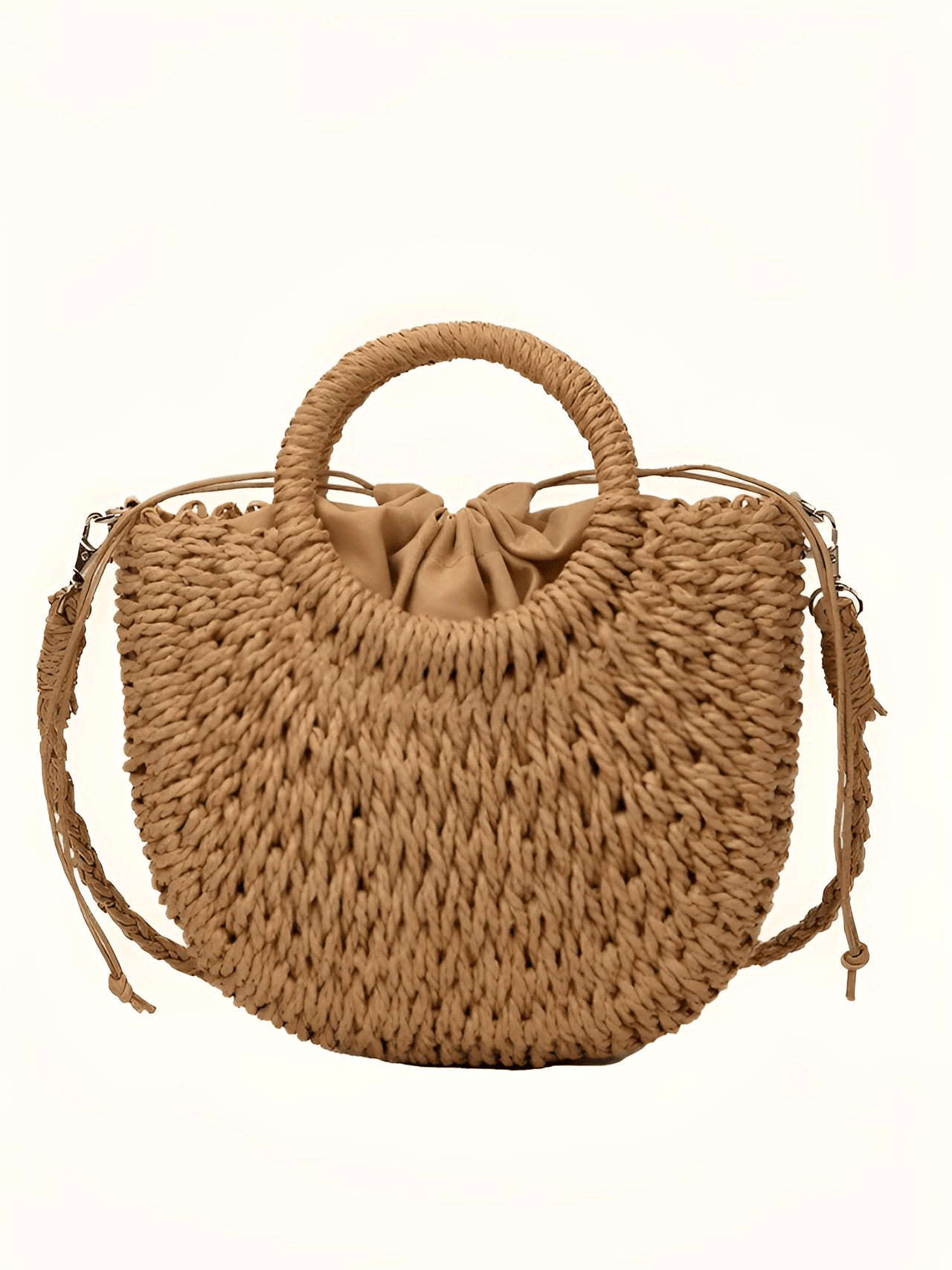 Handwoven Straw Rattan Half-Moon Beach Handbag Large Capacity Women's Summer Hollow Out Crossbody Shoulder Bag, Drestiny, 
Beach Handbags, Beach Bags, Handbags, Purses, Straw bags, crossbody bags, Khaki, Beige, Orange, Black, Hote Pink, United States, Gender_Women, USA, Canada, Australia, New Zealand, United Kingdom, UK, rattan half moon bag, straw half moon bag, wicker half moon beach bag, boho rattan bag, half moon crossbody bag, shopdrestiny.com
