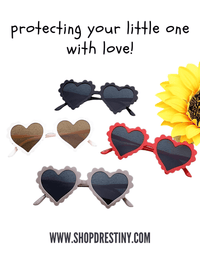 Thumbnail for Heart Shaped Sunglasses For Children - UV 400 Eye Protection! -, Sunglasses , Drestiny , Australia, Beige, Black, Canada, Coffee, Deep Pink, Girls, Green, New Zealand, Orange, Pink, Red, Sunglasses, TD, United Kingdom, United States , Drestiny , www.shopdrestiny.com