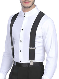 Thumbnail for Heavy Duty Big Size Suspenders for Men - 2 Inch Wide X Back 4 Strong Clips -, Suspenders , Drestiny , Australia, Beige, Black, Brown, Canada, Dark Blue, Dark Brown, Gender_Men, Green, Grey, Light Brown, Navy, New Zealand, Off White, Red, Suspenders, United Kingdom, United States , Drestiny , www.shopdrestiny.com