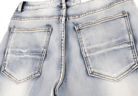 Thumbnail for High Street PU Leather Zipper Patchwork Biker Jeans For Men -, Jeans , Drestiny , Australia, Black, Blue, Canada, Casual Pants, FR, Jeans, L, M, New Zealand, S, Skinny Jeans, United Kingdom, United States, XL, XXL , Drestiny , www.shopdrestiny.com