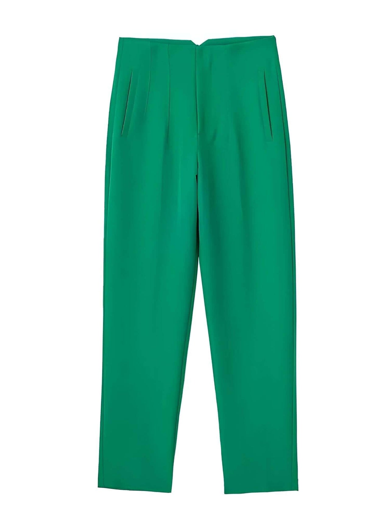High Waist Ankle Length Pants for Women With Seam Detail -, Pants , Drestiny , Australia, Beige, Black, Blue, Brown, Casual Pants, Deep Pink, Dress Pants, FR, Green, Khaki, L, M, New Zealand, S, United Kingdom, United States, White, XL, XS , Drestiny , www.shopdrestiny.com