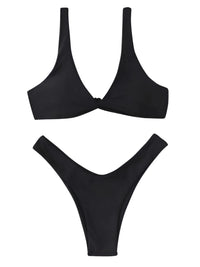 Thumbnail for Black bikini set on a white background