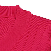 Thumbnail for Close-up of a pink knitted garment on a white background