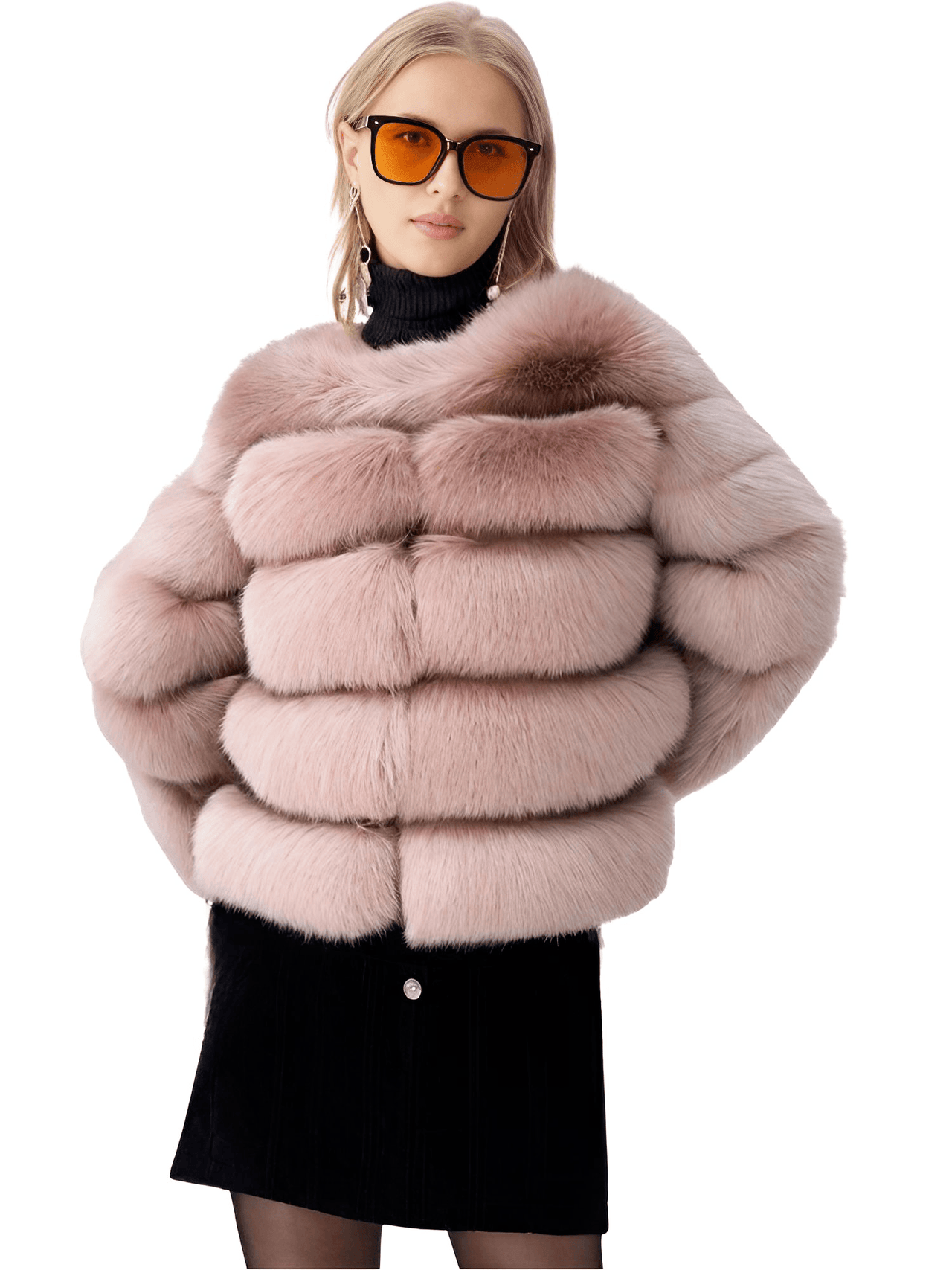 High Quality Faux Fox Fur Coats For Women - High Winter Fashion! -, Coats , Drestiny , 4XL, Australia, Black, Coats, Dark Camel, Dark Green, Dark Grey, Deep Pink, Khaki, L, Light Blue, M, New Zealand, Olive Green, Pink, Purple, Red, Silver, United Kingdom, United States, White, XL, XXL, XXXL , Drestiny , www.shopdrestiny.com