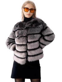 Thumbnail for High Quality Faux Fox Fur Coats For Women - High Winter Fashion! -, Coats , Drestiny , 4XL, Australia, Black, Coats, Dark Camel, Dark Green, Dark Grey, Deep Pink, Khaki, L, Light Blue, M, New Zealand, Olive Green, Pink, Purple, Red, Silver, United Kingdom, United States, White, XL, XXL, XXXL , Drestiny , www.shopdrestiny.com