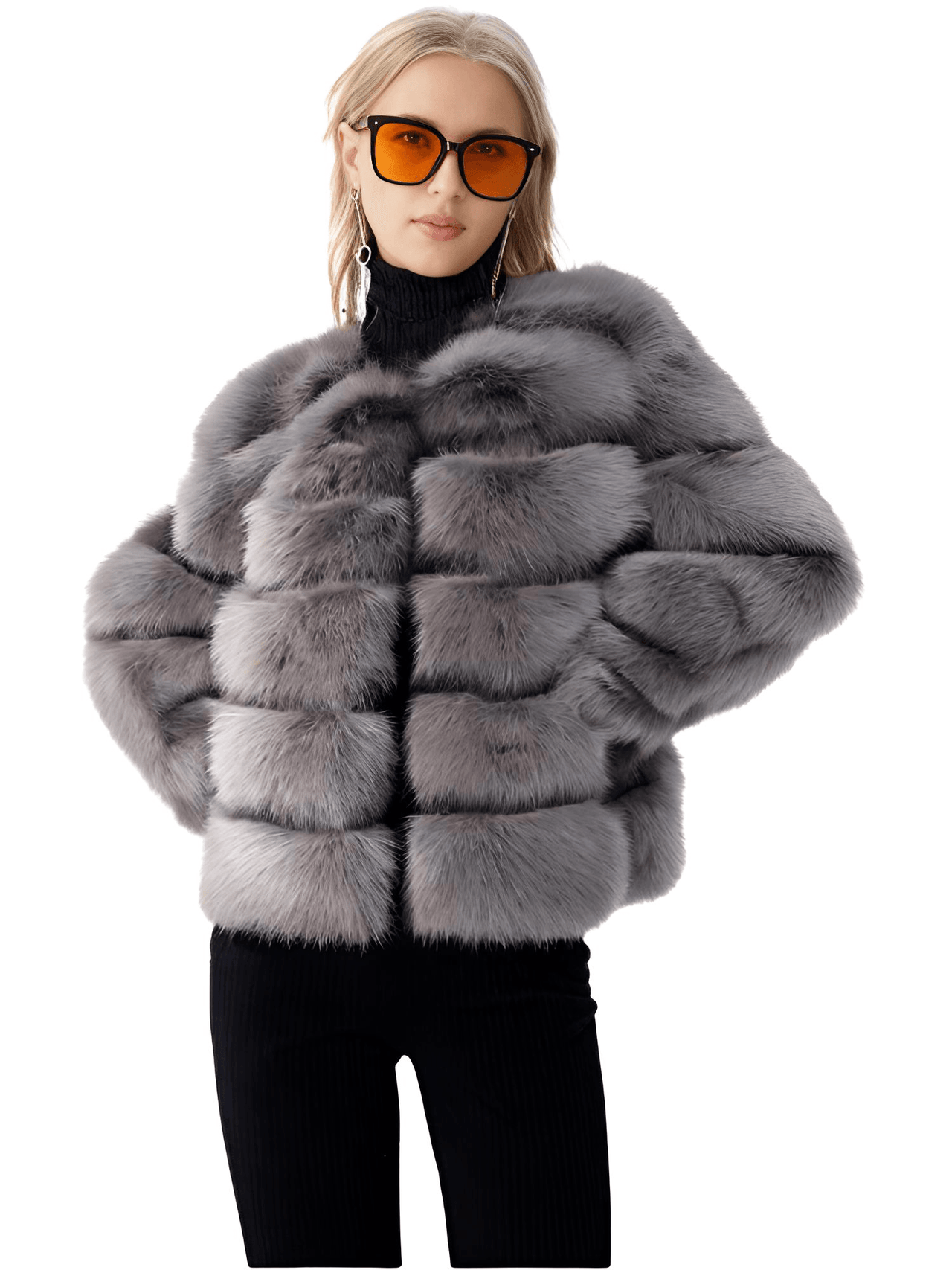 High Quality Faux Fox Fur Coats For Women - High Winter Fashion! -, Coats , Drestiny , 4XL, Australia, Black, Coats, Dark Camel, Dark Green, Dark Grey, Deep Pink, Khaki, L, Light Blue, M, New Zealand, Olive Green, Pink, Purple, Red, Silver, United Kingdom, United States, White, XL, XXL, XXXL , Drestiny , www.shopdrestiny.com
