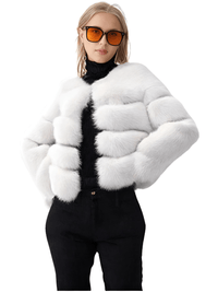 Thumbnail for High Quality Faux Fox Fur Coats For Women - High Winter Fashion! -, Coats , Drestiny , 4XL, Australia, Black, Coats, Dark Camel, Dark Green, Dark Grey, Deep Pink, Khaki, L, Light Blue, M, New Zealand, Olive Green, Pink, Purple, Red, Silver, United Kingdom, United States, White, XL, XXL, XXXL , Drestiny , www.shopdrestiny.com