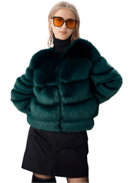 Thumbnail for High Quality Faux Fox Fur Coats For Women - High Winter Fashion! -, Coats , Drestiny , 4XL, Australia, Black, Coats, Dark Camel, Dark Green, Dark Grey, Deep Pink, Khaki, L, Light Blue, M, New Zealand, Olive Green, Pink, Purple, Red, Silver, United Kingdom, United States, White, XL, XXL, XXXL , Drestiny , www.shopdrestiny.com