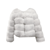 Thumbnail for High Quality Faux Fox Fur Coats For Women - High Winter Fashion! -, Coats , Drestiny , 4XL, Australia, Black, Coats, Dark Camel, Dark Green, Dark Grey, Deep Pink, Khaki, L, Light Blue, M, New Zealand, Olive Green, Pink, Purple, Red, Silver, United Kingdom, United States, White, XL, XXL, XXXL , Drestiny , www.shopdrestiny.com